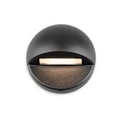 WAC Lighting 3" Tall LED Round Step and Wall Light - 12 Volt Black / 2700K