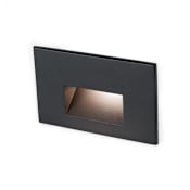 WAC Lighting 5" Wide Horizontal LED Step and Wall Light - 12 Volt Black / 2700K