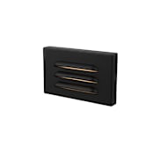WAC Lighting Single WAC 12V Surface Mounted Step Light 5" Wide 12V LED Step Light Black