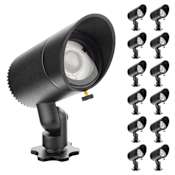 WAC Lighting InterBeam 2" Wide LED Flood Light - Set of 12 Black