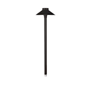 WAC Lighting Tiki 22" Tall LED Center Mount Path Light - 12 Volt Black / 2700K