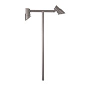 WAC Lighting Mini Accent 2 Light LED Side Mount Path Light with Adjustable Height - 12 Volt Bronze / 2700K