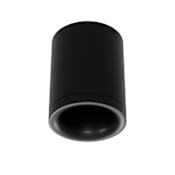 WAC Lighting Zoron 4" Wide 5-CCT LED Round Flush Mount Outdoor Ceiling Fixture with Arc Trim - Narrow 25° Beam Spread Black