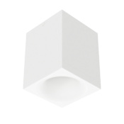 WAC Lighting Zoron 4" Wide 5-CCT LED Square Flush Mount Outdoor Ceiling Fixture with Arc Trim - Narrow 25° Beam Spread Black