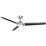 WAC Lighting Zelda 60" 3 Blade Indoor / Outdoor Smart LED Ceiling Fan Oil-Rubbed Bronze/Dark Walnut
