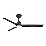 WAC Lighting Flair 56" 3 Blade Indoor / Outdoor Smart LED Ceiling Fan Matte Black
