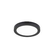 WAC Lighting Round 5" Wide LED Indoor / Outdoor Flush Mount Ceiling Fixture / Wall Sconce Black / 3000K