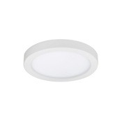 WAC Lighting Round 5" Wide LED Indoor / Outdoor Flush Mount Ceiling Fixture / Wall Sconce White / 3000K