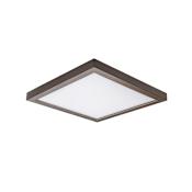 WAC Lighting Square 5" Wide LED Indoor / Outdoor Flush Mount Ceiling Fixture / Wall Sconce Bronze / 3000K