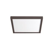WAC Lighting Square Single Light 11" Wide Integrated LED Flush Mount Square Ceiling Fixture Bronze / 3000K