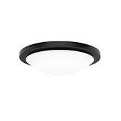 WAC Lighting Dew 18" Wide LED Flush Mount Bowl Ceiling Fixture / Converts to Wall Sconce Black