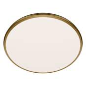 WAC Lighting Parthenon 22" Wide LED Flush Mount Drum Ceiling Fixture / Converts to Wall Sconce Aged Brass