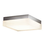 WAC Lighting Dice 6" Wide LED Flush Mount Ceiling Fixture Brushed Nickel