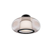 WAC Lighting Doma 14" Wide LED Semi-flush Ceiling Fixture Black