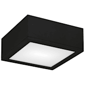 WAC Lighting Rubix 10" Wide LED Indoor/Outdoor Flush Mount Ceiling Fixture / Wall Light Black