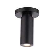 WAC Lighting Caliber 3" Wide 3000K LED Semi-Flush Ceiling Fixture Black