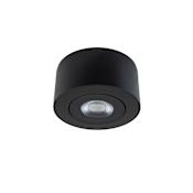 WAC Lighting Peek 5" Wide LED Outdoor Flush Mount Ceiling Fixture Set to 3000K - 277 Black