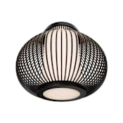 WAC Lighting Poppin 16" Wide Flush Mount Globe Outdoor Ceiling Fixture Black