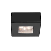 WAC Lighting LEDme 2.25" Wide LED Low Voltage Square Puck Light - 3000K & 155 Lumens Black