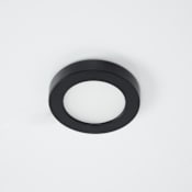 WAC Lighting LED90 3" Wide 1 Light 3000K High Output LED Under Cabinet Button Light - ADA and Title 24 Compliant Black