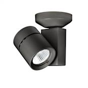 WAC Lighting Exterminator II Single Light 7 Inch Tall LED Monopoint Narrow Beam Accent Light with 20° Beam Angle Black / 2700K / 85CRI