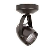 WAC Lighting Impulse Single Light 8 Inch Tall 23 Watt LED Monopoint Flood Beam Accent Light with 40° Beam Angle Dark Bronze / 2700K / 85CRI