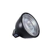 WAC Lighting Single 7 Watt MR16 GU5.3 LED Bulb - Low Voltage and 3000K Black
