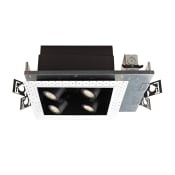 WAC Lighting Precision Multiples LED New Construction Housing for 4" Trims with 20° Spot Beam Spread and 0-10V Dimming Black / 2700