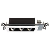 WAC Lighting Precision Multiples LED New Construction Housing for 4" Trims with 40° Flood Beam Spread and 0-10V Dimming Black / 2700