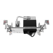 WAC Lighting Precision Multiples LED IC Rated New Construction Housing for 4" Trims with 20° Spot Beam Spread and ELV Dimming Black / 2700