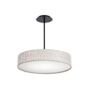 WAC Lighting Manhattan 20" Wide LED Pendant / Semi-Flush Ceiling Fixture Black
