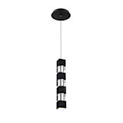 WAC Lighting Super Star 2" Wide Mini Pendant Preset to 4000K with Option To Adjust Later Black