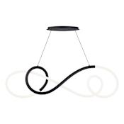 WAC Lighting Solo 48" Wide 3000K LED Abstract Chandelier Black