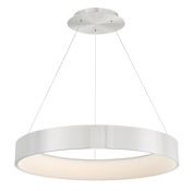 WAC Lighting Corso 31-1/2" Wide Integrated LED Ring Chandelier Brushed Aluminum