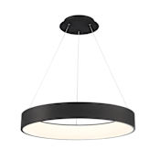 WAC Lighting Corso 31-1/2" Wide Integrated LED Ring Chandelier Black