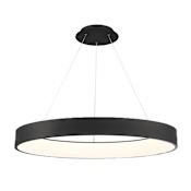 WAC Lighting Corso 42-1/2" Wide Integrated LED Ring Chandelier Black