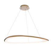 WAC Lighting Oyster 42" Wide LED Pendant Aged Brass