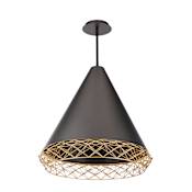 WAC Lighting Lacey 22" Wide 3000K LED Pendant Black Gold