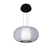 WAC Lighting Doma 16" Wide LED Pendant Black