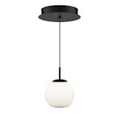 WAC Lighting Close Encounters 4" Wide LED Mini Pendant Black
