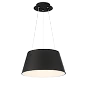 WAC Lighting Vida 24" Wide Integrated LED Drum Chandelier Black