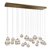 WAC Lighting Cyllindra 54" Wide LED Multi Light Pendant Aged Brass