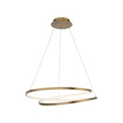 WAC Lighting Marques 28" Wide LED Abstract Pendant Aged Brass