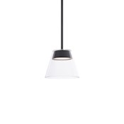 WAC Lighting Chandra 8" Wide LED Mini Pendant Black