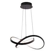 WAC Lighting Vornado 18" Wide 3000K LED Abstract Pendant Black