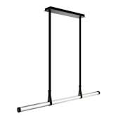 WAC Lighting Balance Beam 53" Wide LED Linear Pendant Black