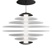 WAC Lighting Loopey 14" Wide Pendant Black