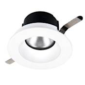 WAC Lighting Aether 2" Round Recessed Trim with LED Light Engine and 50° Flood Beam Spread White / 3000K / 90CRI