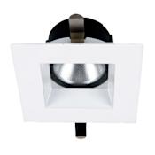 WAC Lighting Aether 2" Square Recessed Trim with LED Light Engine and 50° Flood Beam Spread White / 2700K / 90CRI