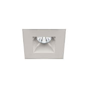 WAC Lighting Oculux 2" LED Square Recessed Trim with New Construction / Remodel Convertible Housing and Narrow Beam Spread Brushed Nickel / 2700K